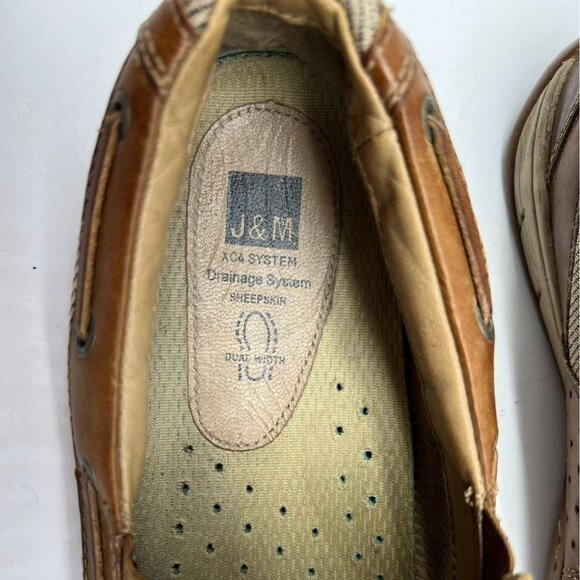 Johnston & Murphy Mens Moc Toe Loafers Shoes Size 11.5M Brown Leather Slip-On - Picture 2 of 9